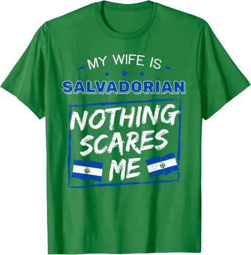 Miniatura 5 de Camiseta con la bandera de raíces salvadoreñas de El Salvador My Wife Is Salvadoran Roots, Negro