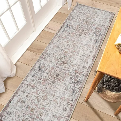 Miniatura 38 de RUUGME Alfombra Pasillera Lavable 2'6x12 - Alfombra de Pasillo con Respaldo Antideslizante Alfombras Resistentes a Manchas para Sala de Estar