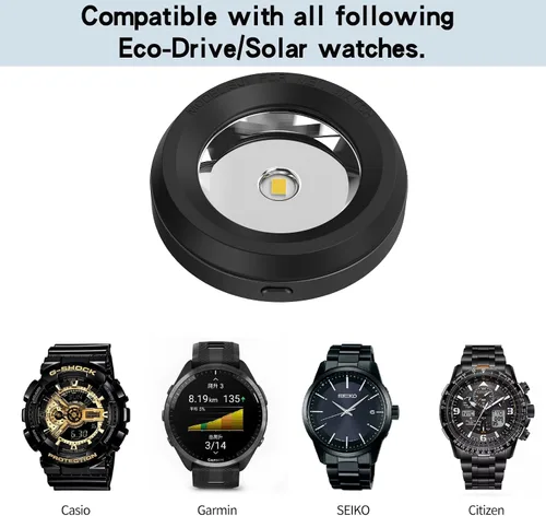 Miniatura 6 de Cargador rápido para reloj solar, base de metal, 9 horas de tiempo apagado, disipación rápida de calor, cargador portátil de energía solar, adecuado
