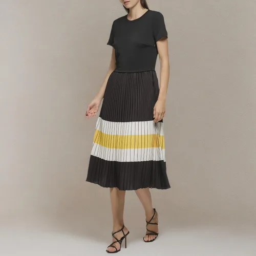 Miniatura 5 de Karl Lagerfeld Paris Womens Pleated Printed Midi Dress