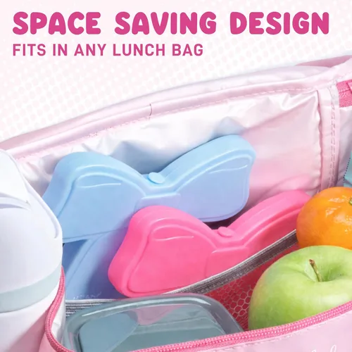 Miniatura 7 de Cool Coolers Kids Shaped Ice Packs for Lunch Boxes - Reusable Slim Ice Packs for Kids Lunch Box, Freezer Packs for Bento Boxes, Long Lasting, BPA