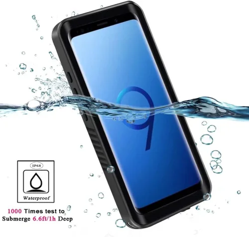 Miniatura 2 de YMCCOOL Funda impermeable para Samsung Galaxy S9, protección de cuerpo completo, a prueba de golpes, nieve, suciedad con protector de pantalla