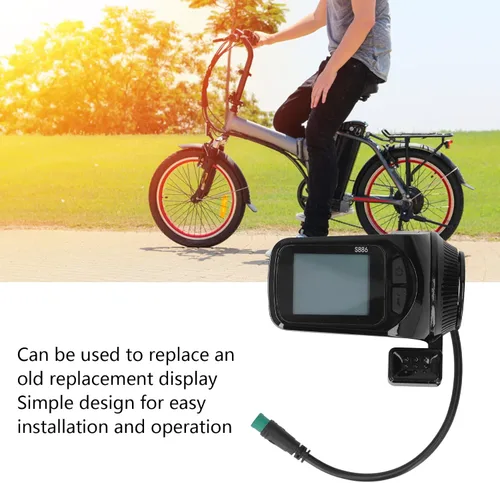 Miniatura 3 de Medidor de pantalla LCD eléctrico, 24 V, 36 V, 48 V, 60 V, pantalla LCD para scooter eléctrico, baja tasa de fallas, computadora con velocímetro