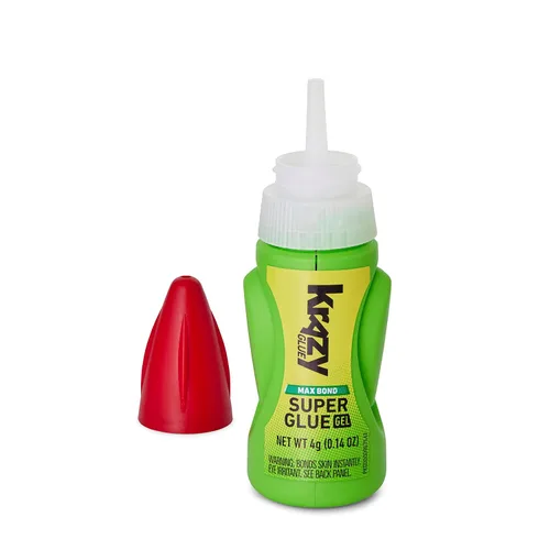 Miniatura 3 de Krazy Glue Max Bond Gel EZ Squeeze, 0.14 oz, superpegamento extra fuerte para plástico, cerámica, madera, caucho, metal, cuero y más, resistente a