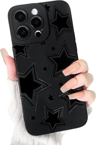 Miniatura 9 de Lovmooful Funda compatible con iPhone 13 Pro Max, diseño de mariposa grande, negro, para niñas y mujeres, TPU suave a prueba de golpes, protector
