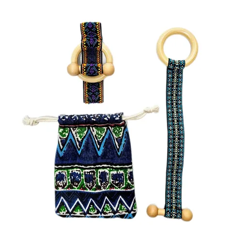 2 piezas de ligas para el cabello, accesorios para rastas, cinta elástica incrustada, soportes para cola de caballo coloridos estilo bohemio,