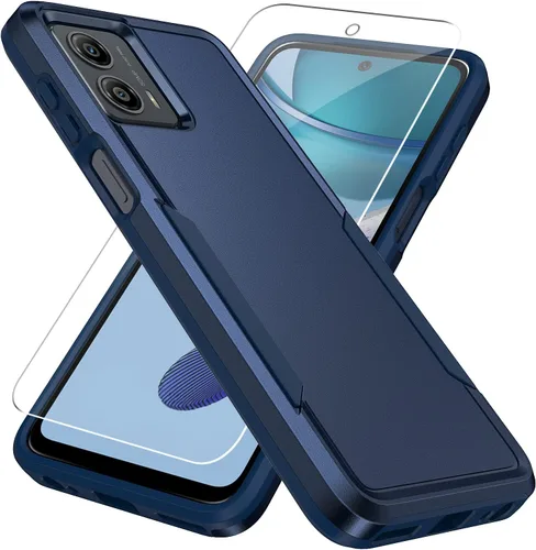 Miniatura 7 de Funda para Moto G 5G 2023, con Protector de Pantalla [Probado contra Caídas de Grado Militar] Funda Protectora de Servicio Pesado Resistente Rugosa