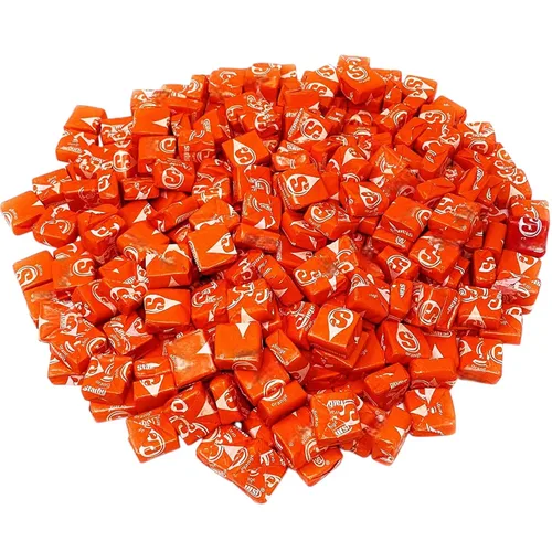 Holiday Special Str burst - Caramelos masticables de naranja – 1.5 libras – Todos los masticables de frutas de naranja Str burst – Surtido de