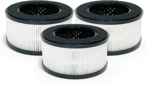 Nispira BS-01 - Filtro HEPA 3 en 1 de repuesto compatible con el purificador de aire Slevoo BS-01 | Elimina humo, compuestos orgánicos volátiles