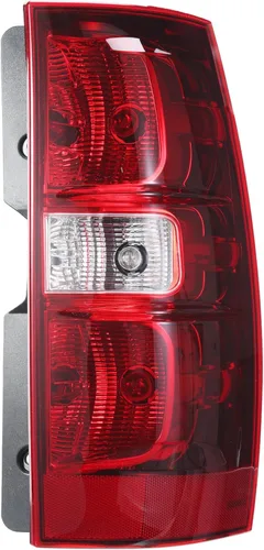 Luz trasera derecha del lado del pasajero Boine Compatible con 2007-2014 Chevy Tahoe Suburban 1500 2500 Carcasa de luz trasera de freno Reemplaza