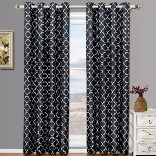Miniatura 2 de Panel de cortina Meridian Blackout para ventana, par de paneles/conjunto de 2, por Royal Hotel
