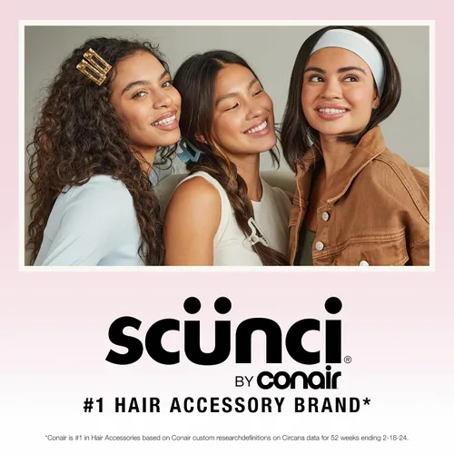 Miniatura 8 de Scunci by Conair - Pinzas de garra para mujer, accesorios para el cabello para mujer, pinzas para cabello grueso, clip de garra, color negro y Negro