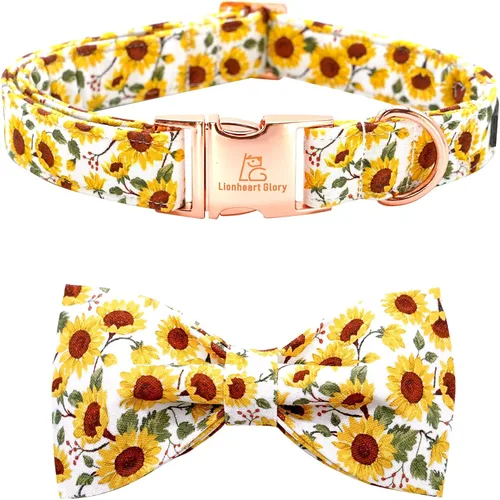 Miniatura 12 de Lionheart glory Collar de perro con lazo azul con lazo estampado de tiburón, collar para perro niño o niña, suave, duradero, ajustable, para perros
