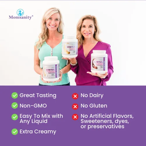 Miniatura 3 de Proteína en polvo para mujeres – Polvo de proteína de reemplazo de comidas sin lácteos hecho con proteína vegetal y colágeno, 0.71 oz de proteína