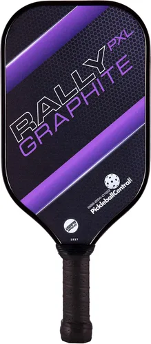 Rally PXL - Paleta de pickleball de grafito | Núcleo de nido de abeja compuesto de polímero, cara de carbono de grafito, ligera, aprobada por USAPA