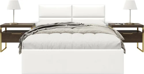 Vänt - Paneles tapizados de cabecera para montar en la pared, diseño Isabelle, 60 x 23 pulgadas, configuración de 4 paneles individuales, Cuero