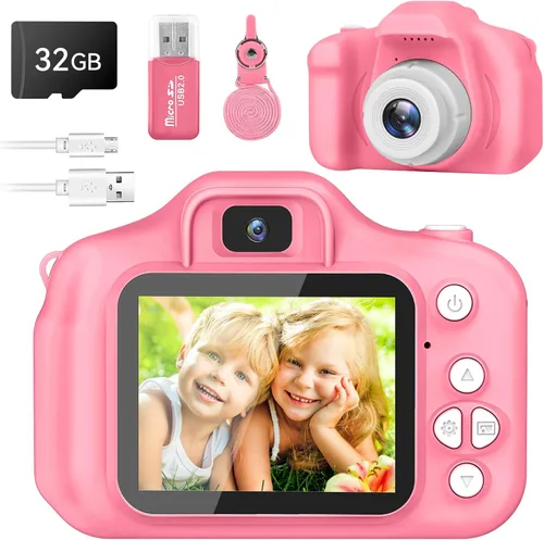 Cámara para Niños y Niñas, Cámara Digital GPOSY para Niños, Cámara para Niños Pequeños Regalos de Juguete de Navidad y Cumpleaños para Niños de 3 4