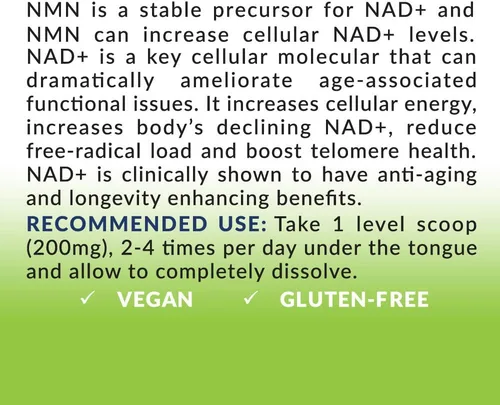 Miniatura 6 de Biom NMN Sublingual Powder. Número de productos incluidos: 1 pieza(s). Mononucleótida de nicotinamida nanotizada avanzada, regeneración