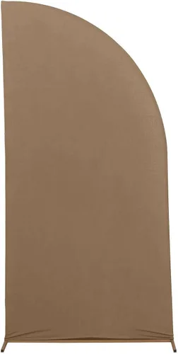Miniatura 160 de Efavormart - Juego de 4 fundas de elastano beige para arco de media luna, fundas de telón de fondo Chiara de 2.5 pies a 7 pies para escenarios