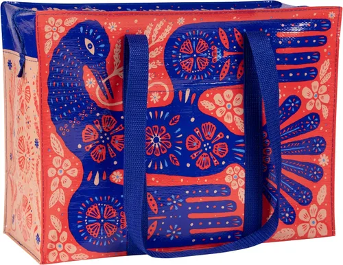 Blue Q Bolsas de hombro La bolsa de transporte a todas partes con una cremallera fuerte, bolsillo exterior, piso reforzado. 95% Material reciclado