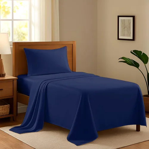 Miniatura 19 de Juego de sábanas 100% algodón egipcio para cama individual, sábanas de lujo de la serie 600 refinadas para cama de tamaño individual