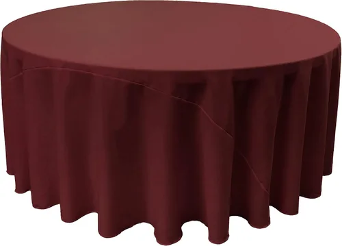 Miniatura 27 de LA Linen - Mantel redondo lavable de popelina de poliéster, resistente a manchas y arrugas, 51", mantel de tela para comedor, cocina, fiesta, Negro