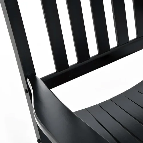 Miniatura 9 de Outsunny Mecedora para exteriores, mecedora de madera para patio con reposabrazos suaves, respaldo alto para jardín, balcón, porche, soporta hasta