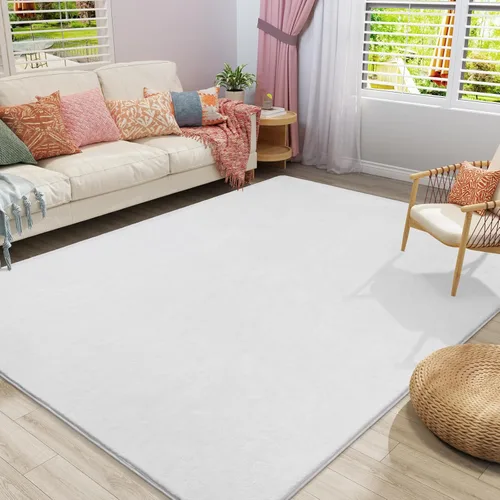 Miniatura 32 de Amearea Alfombras Modernas de Área para Dormitorio Sala de Estar, 4x6 Pies Gris Alfombra de Espuma Viscoelástica Engrosada, Alfombras Mullidas