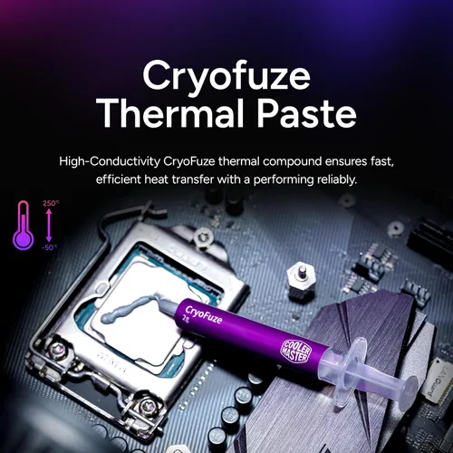 Miniatura 7 de Cooler Master Hyper 212 Enfriador de aire para CPU negro, ventilador PWM SickleFlow 120 Edge, cubierta superior de aluminio, 4 tubos disipadores