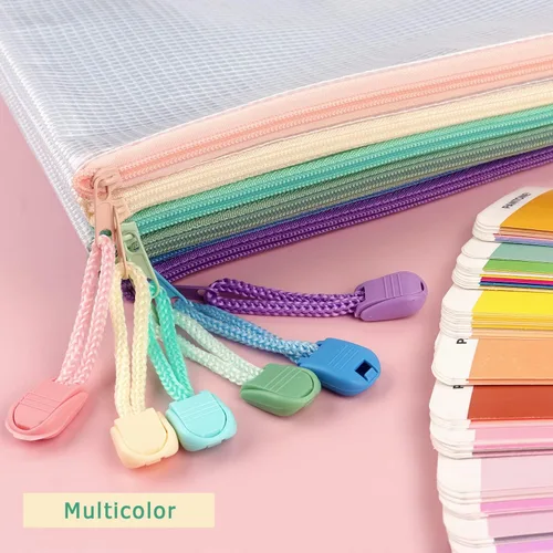 Miniatura 5 de Tamaki Paquete de 6 Bolsas de Malla con Cremallera Impermeables Bolsas con Cremallera Duraderas para Organización, Bolsa para Tableros