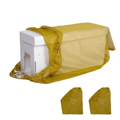 Bolsas de Transporte de Malla para Colmenas de Apicultura Premium, 100% Poliéster, 91 cm x 76 cm, Capacidad de hasta 20 kg, Juego de 2, Ventiladas