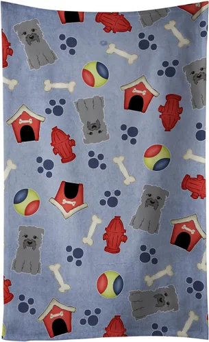 Miniatura 140 de Caroline's Treasures BB2654KTWL Dog House Collection Airedale - Toalla de cocina para invitados, toalla de baño decorativa para cara, té, paño