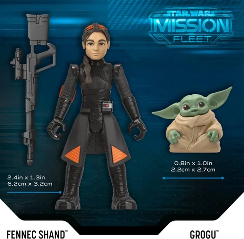 Miniatura 5 de STAR WARS Mission Fleet, juego de figuras de acción Mandalorian a escala de 2.5 pulgadas con 6 figuras y 8 accesorios, juguetes para niños y niñas