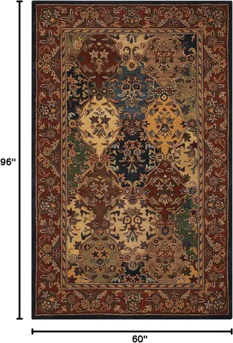 Miniatura 3 de Nourison Home India House - Alfombra multicolor de 5 x 8 pies, fácil de limpiar, no se desprende, para dormitorio, sala de estar, comedor, cocina