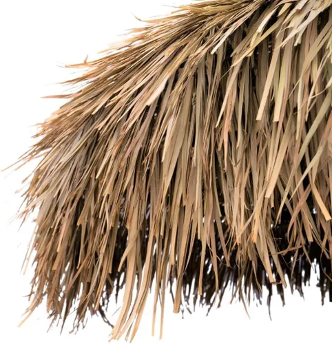 Miniatura 2 de Paja mexicana de paja – Sombrilla Tiki de 12 pies para sombra al aire libre, patio, barras Tiki – Cubierta de césped natural ecológica, fácil