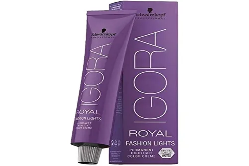 Miniatura 3 de Schwarzkopf Igora Royal Fashion Lights - Crema de coloración permanente con tecnología Fibrebond (L-77 Cobre Extra)