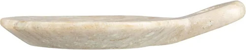 Miniatura 5 de Creative Co-Op Plato de mármol tallado a mano con asa, beige