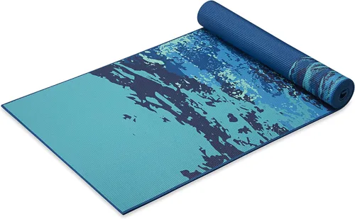 Miniatura 15 de Gaiam tapete de yoga prémium, estampado, extra grueso y antideslizante, de 15/64 pulgadas, para todo tipo de yoga, de pilates y de ejercicios