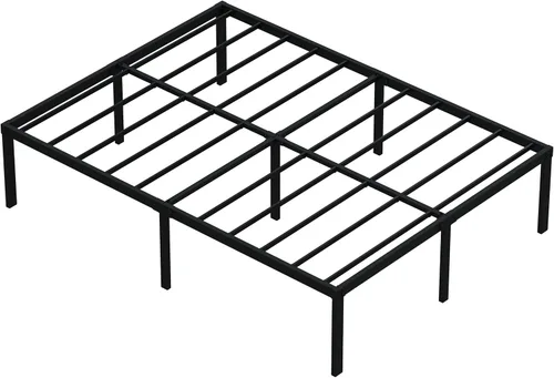 Miniatura 8 de Upcanso Marcos de cama tamaño California King de 18 pulgadas sin necesidad de somier, marco de cama con plataforma tamaño California King con alto