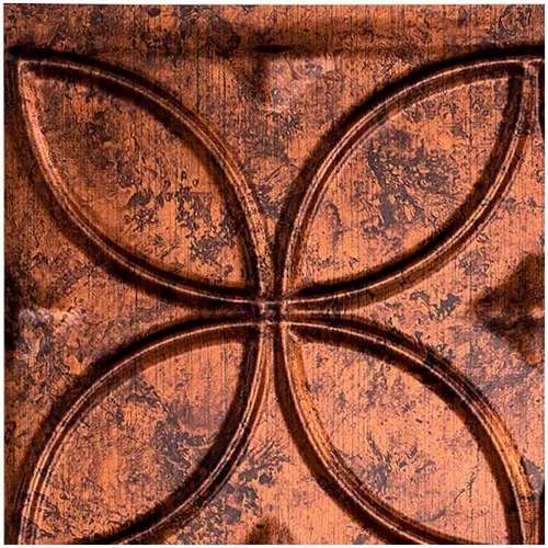 Miniatura 31 de FASÄDE Anillos Panel de Revestimiento Decorativo de Vinilo de 18 x 24 pulgadas en Bronce Argent (Paquete de 5)