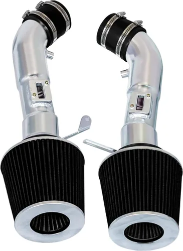 Sistema de admisión de aire frío con kit de protección térmica + filtro combinado negro compatible con Nissan 370Z 09-20 / Infiniti 08-13 G37 /