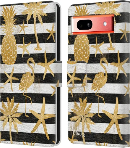 Miniatura 7 de Head Case Designs Officially Licensed Paul Brent Agate Mermaid Coastal Leather Wallet Case Compatible with Google Pixel 7a