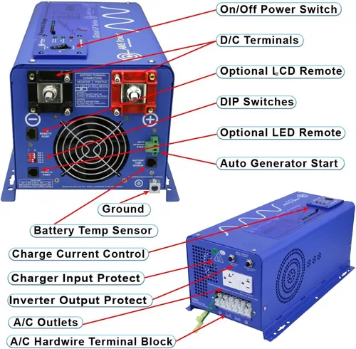 Miniatura 2 de AIMS Potencia 24 V Cargador Inversor Sinusoidal puro