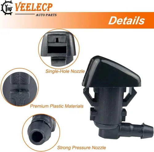 Miniatura 3 de Kit de pulverización de limpiaparabrisas delantero compatible con Commander Liberty 2006-2010 - Nitro 2007-2012 (paquete de 2)