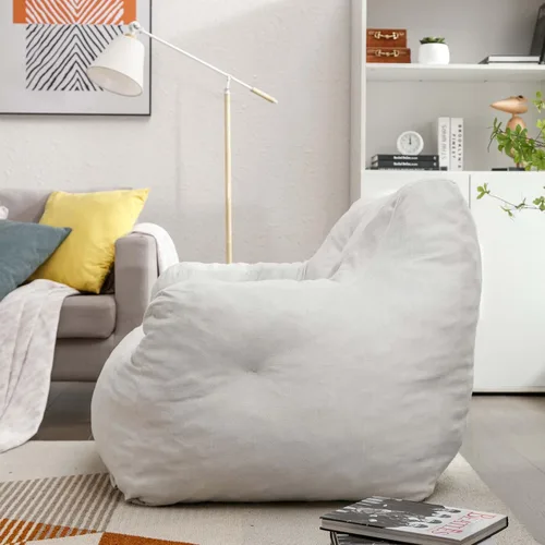 Miniatura 5 de Antetek Sillas puff para adultos y niños, moderna silla decorativa de tela de terciopelo ultra suave para sala de estar, dormitorio, apartamento