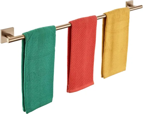 Miniatura 21 de KOKOSIRI Toallero de baño, toallero para baño, cocina, collar de 32 pulgadas, níquel cepillado, acero inoxidable B4005BR-L32