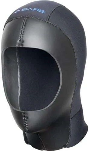 Miniatura 2 de BARE Capucha seca Elastek de 0.354 in Úsalo con traje seco Fabricado con material de neopreno ELASTEK elástico completo Ideal para buceo
