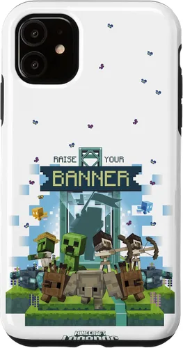 Miniatura 8 de Minecraft Legends Raise Your Banner Mobs Group Shot - Carcasa para iPhone 17