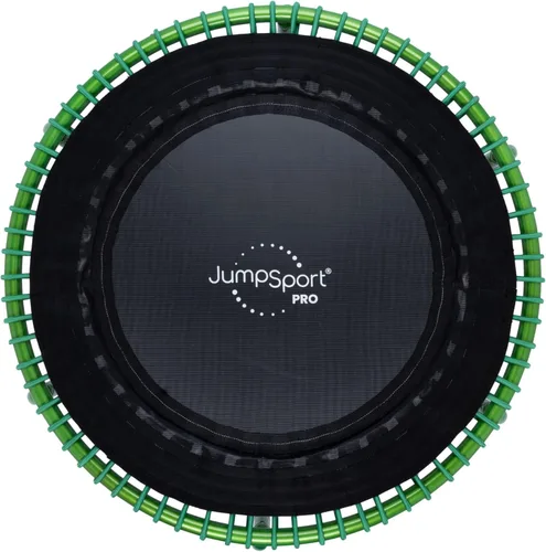 Miniatura 19 de JumpSport 350 PRO 39 Inch Fitness Trampoline Indoor Rebounder Cardio Workout Equipment 300 lb Capacity Negro mate