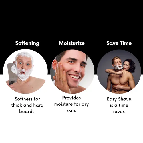 Miniatura 6 de Gel de afeitar para hombres para pieles sensibles – Gel de afeitado de peluquero antiirritación, fórmula hidratante y protectora, deslizamiento